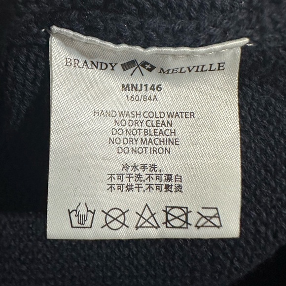 Brandy Melville Blue Sweater Vest Top O/S - Picture 4 of 5